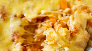 Arroz com linguiça de frango