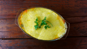 Frango Desfiado com Batata(Escondidinho de batata)