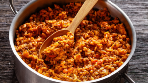 Risoto de Carne com Linguiça