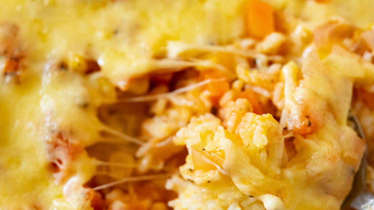 Arroz com linguiça de frango