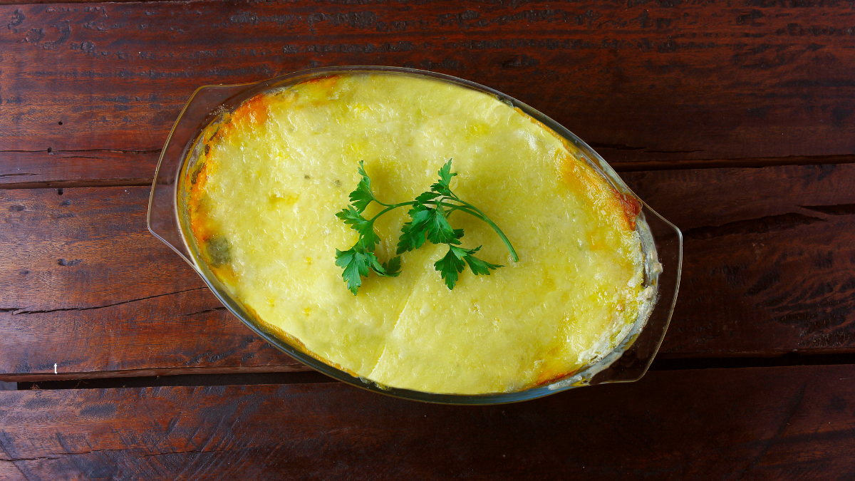 Frango Desfiado com Batata(Escondidinho de batata)