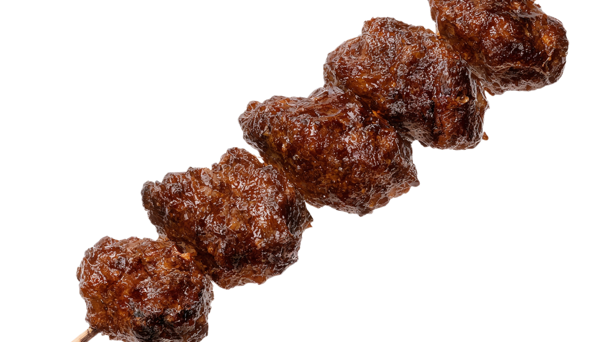 Espetinho de almôndegas